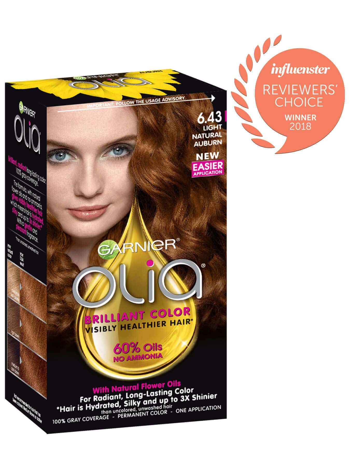 Garnier Olia Packshot Award 6.43 Light Natural Auburn